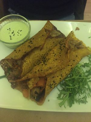 Crêpes de sarrasin au poireau at Biofresh in Mulhouse