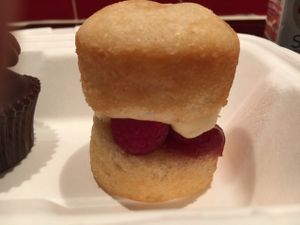 vegan Victoria sponge cake  at A Little Piece of Sky in Newcastle Upon Tyne