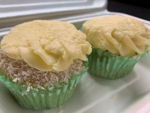 Coconut & lime cupcakes   at A Little Piece of Sky in Newcastle Upon Tyne