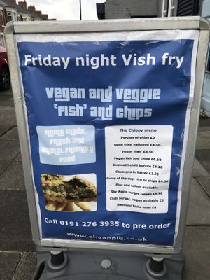 The Friday night fry up  at A Little Piece of Sky in Newcastle Upon Tyne