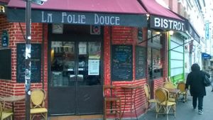 la devanture at La Folie Douce in Paris