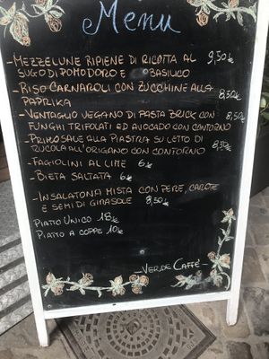 Daily menu  at Verde Caffe in Macerata