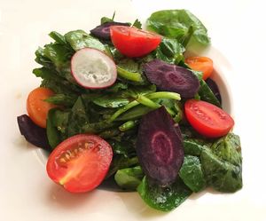 Pea Sprout Salad at Rawsoever 窩素居 in Kowloon