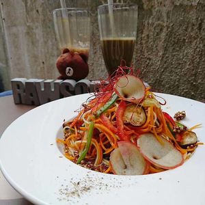 Zucchini Pumpkin Noodles at Rawsoever 窩素居 in Kowloon