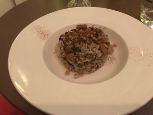 Mushroom risotto  at Rawsoever 窩素居 in Kowloon
