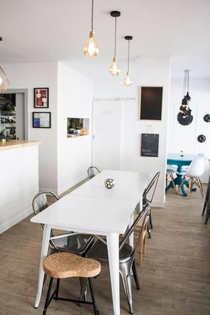 Inside at Nomalism Bistro in Lisbon