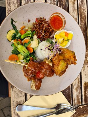 Nasi Rames at Cafe Bali in Saarbrucken