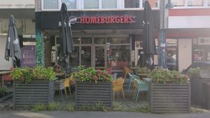 Store front at Homeburgers in Aachen