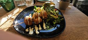 Falafel spieß at Kunstküche in Krefeld