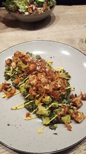 (Wochenhit) Grünkohl mit Kartöffelchen und "Speck" & Zwiebeln at Kunstküche in Krefeld