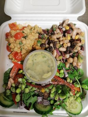 Protein salad at Cafe Shanti in Lincoln