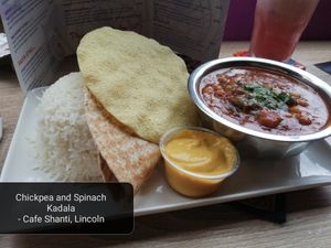 As labelled at Cafe Shanti in Lincoln