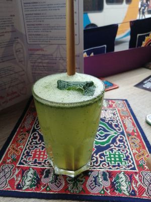 Mint lemonade at Cafe Shanti in Lincoln