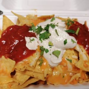 Nachos  at Cafe Shanti in Lincoln