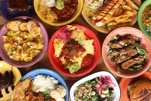 A selection of dishes from our menu.  at Cafe Shanti in Lincoln