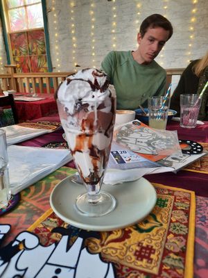 Sundae at Cafe Shanti in Lincoln