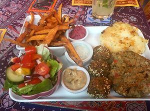 Beautiful food as always  at Cafe Shanti in Lincoln