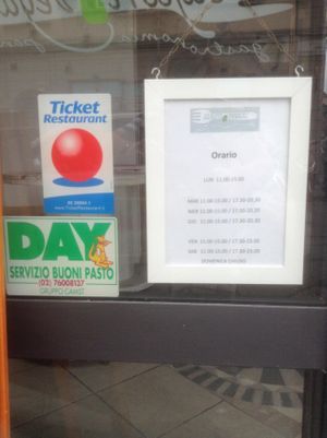 Opening hours Sapori Vegani at Sapori Vegani in Florence