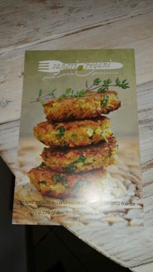Flyer at Sapori Vegani in Florence