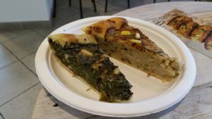 Spinach Pie yummmmm at Sapori Vegani in Florence