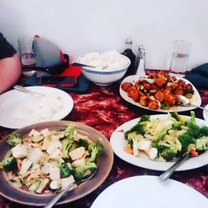 Vegan meal at Cheelin in Halifax