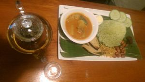 Nasi Lemak with Curry at Adam Taste in North Singapore