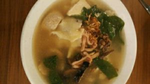 mee hoon kway. (flour dough) at Adam Taste in North Singapore