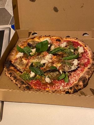 Sausage pizza  at Gigi Pizzeria in Newtown