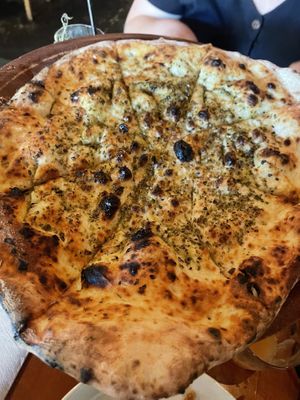 Garlic focaccia   at Gigi Pizzeria in Newtown