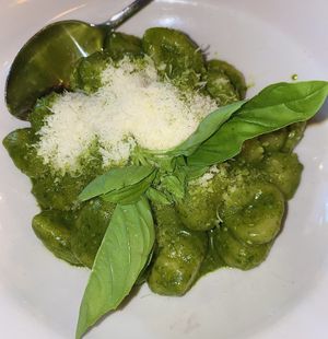 Gnocchi al pesto #Veganuary at Gigi Pizzeria in Newtown