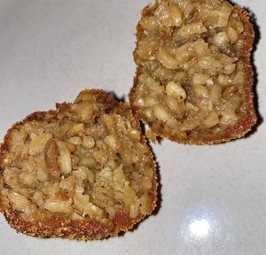 Arancini ai funghi porcini #Veganuary at Gigi Pizzeria in Newtown