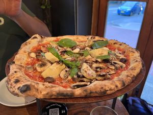 Carciofi e funghi  at Gigi Pizzeria in Newtown