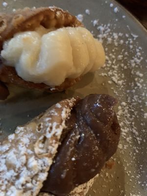 Dolci delicious cannoli   at Gigi Pizzeria in Newtown