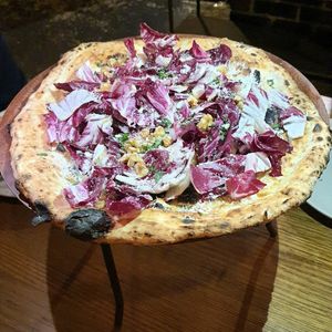 Pizza "Funghi e Radicchio" at Gigi Pizzeria in Newtown