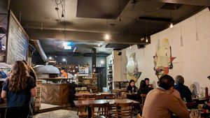 Interior at Gigi Pizzeria in Newtown
