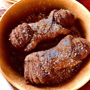 Cannoli with chocolate custard  at Gigi Pizzeria in Newtown