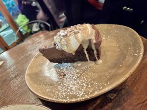 Chocolate and hazelnut cream cake   at Gigi Pizzeria in Newtown