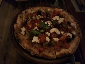 Pizza primavera at Gigi Pizzeria in Newtown