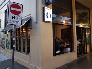 On the corner of King and Goddard streets at Gigi Pizzeria in Newtown