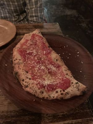 Spinach Calzone at Gigi Pizzeria in Newtown