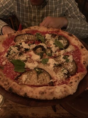 Melenzana pizza at Gigi Pizzeria in Newtown