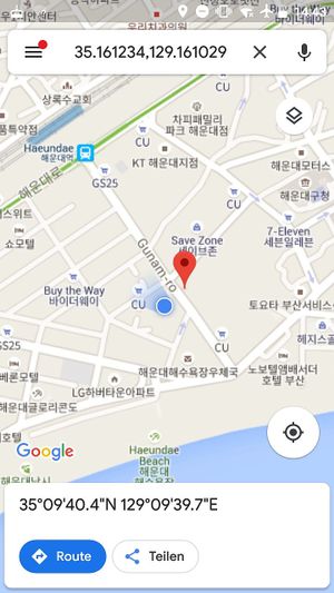 Location of restaurant at Punjab in Busan