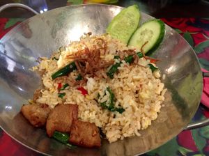 kampung fried rice  at Kampung Vege in Malacca
