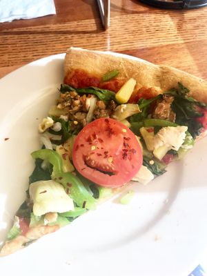 Best vegan slice ever tasted! at Mellow Mushroom in St Augustine