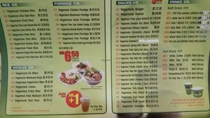 menu at Vegemore Restaurant & Food Trading 素素乐 in Johor Bahru