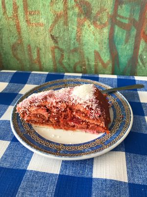 Cheap daily menu for 6,50€. 
What makes this place special is local products and recipes. Food had traditional Canarian touch, not the usual cosmopolitan burger-style kitchen.  at Somos Lo Que Comemos in Tenerife