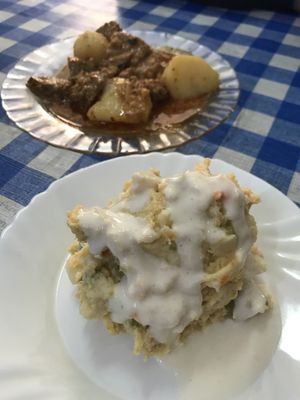 Seitán + ensaladilla at Somos Lo Que Comemos in Tenerife