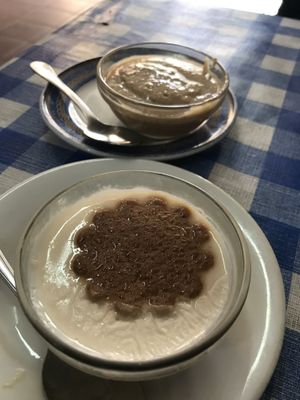 Flan + higos at Somos Lo Que Comemos in Tenerife