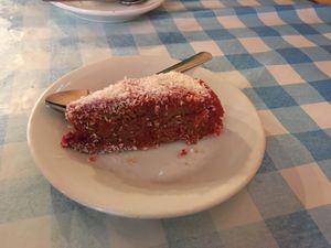 Vegan cake at Somos Lo Que Comemos in Tenerife