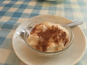 Rice pudding at Somos Lo Que Comemos in Tenerife